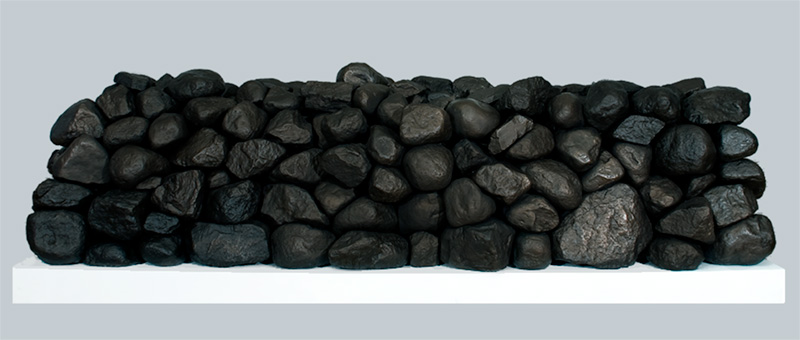 Prototype for bronze stone wall, from Behold, 2008